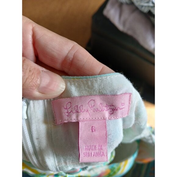 Lilly Pulitzer Christine Dress Sea Salt and Sun Size 6 Sleeveless Mini Blue - Picture 6 of 12